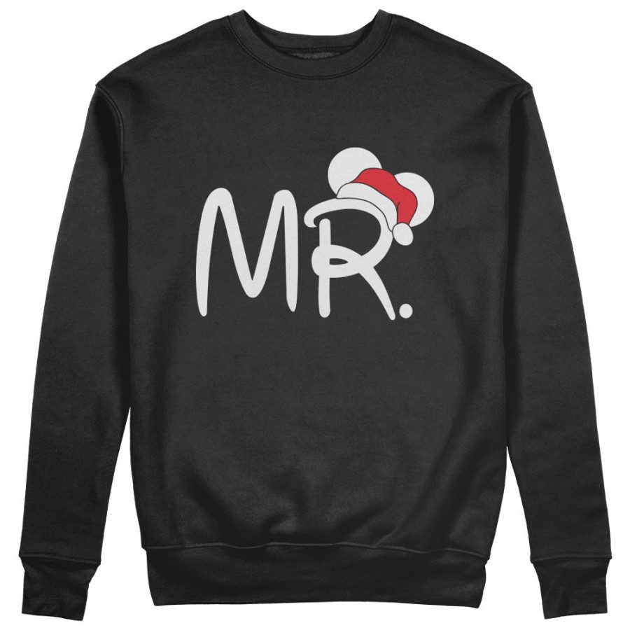 Felpa uomo personalizzabile con nome mr con cappello natalizio Natale