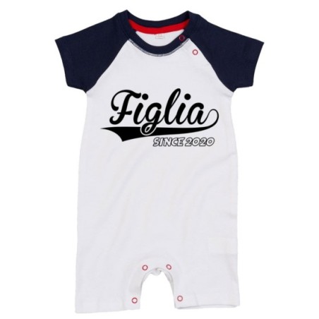 Pagliaccetto neonato personalizzato con anno figlio...