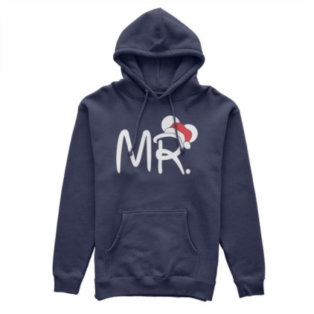 Felpa uomo personalizzabile con nome mr con cappello natalizio Natale
