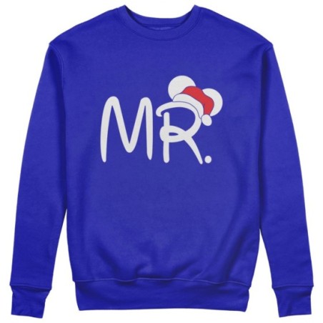 Felpa uomo personalizzabile con nome mr con cappello natalizio Natale