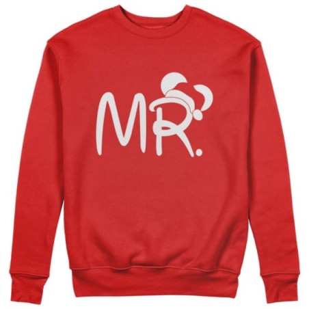 Felpa uomo personalizzabile con nome mr con cappello natalizio Natale