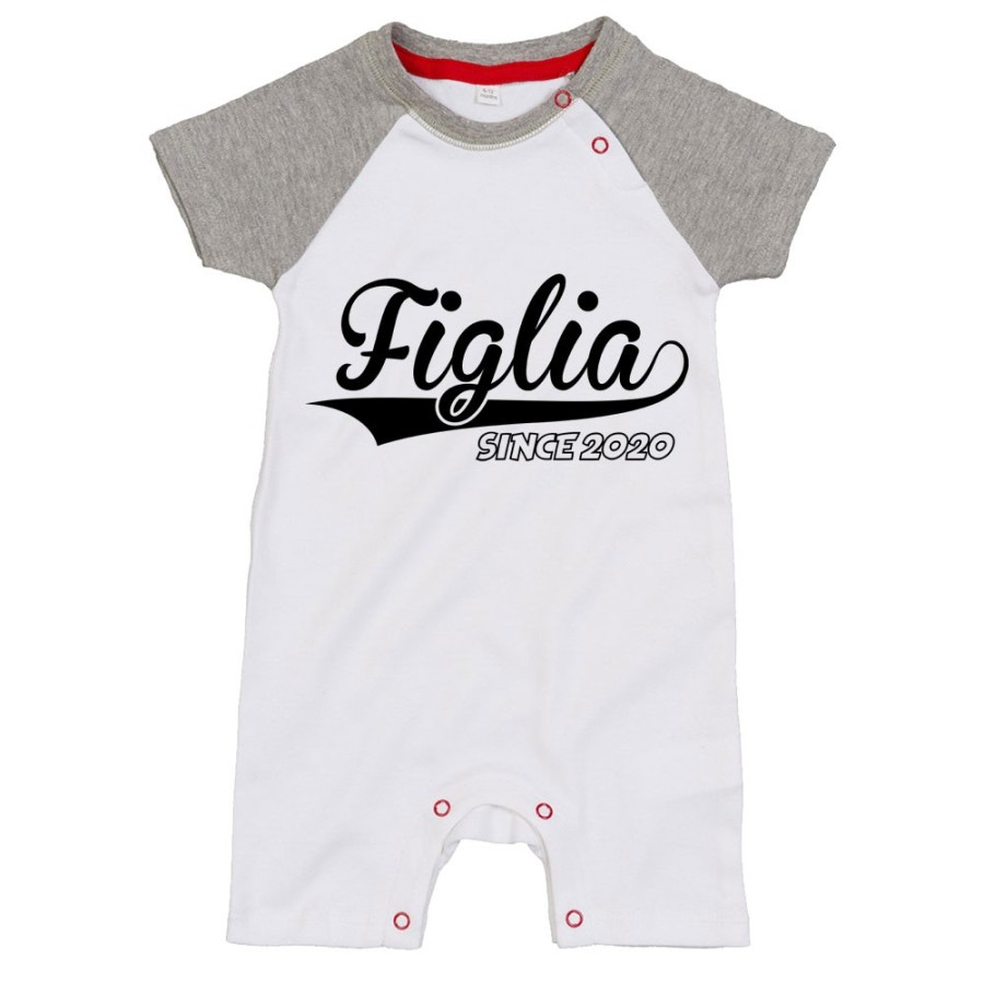 Pagliaccetto neonato personalizzato con anno figlio figlia since Per la famiglia