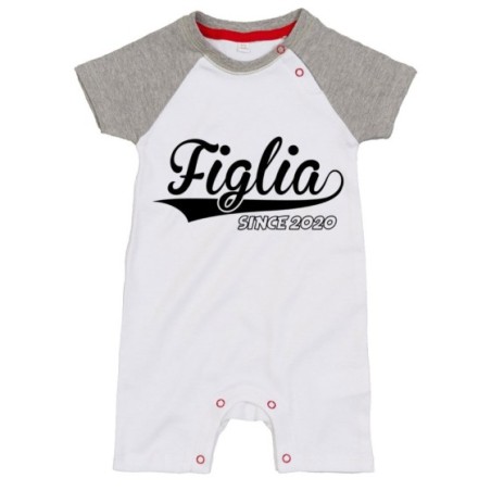 Pagliaccetto neonato personalizzato con anno figlio figlia since Per la famiglia