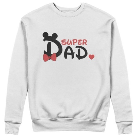 Felpa uomo super dad mickey Per il papà