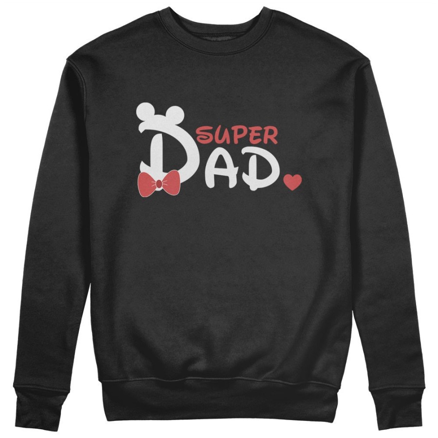 Felpa uomo super dad mickey Per il papà