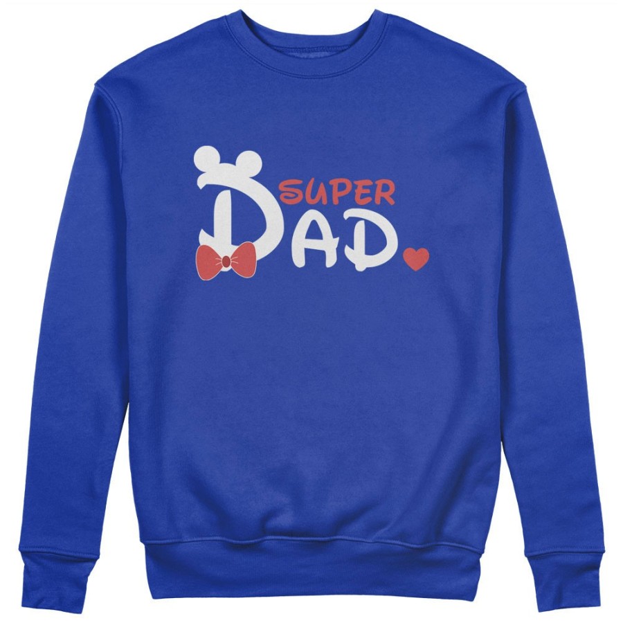 Felpa uomo super dad mickey Per il papà