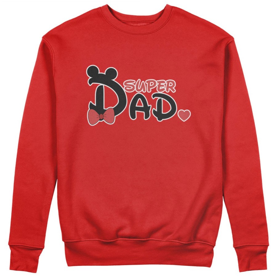 Felpa uomo super dad mickey Per il papà