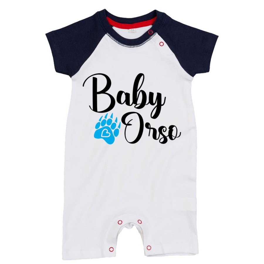 Pagliaccetto neonato baby orso baby orsa con impronta Per la famiglia