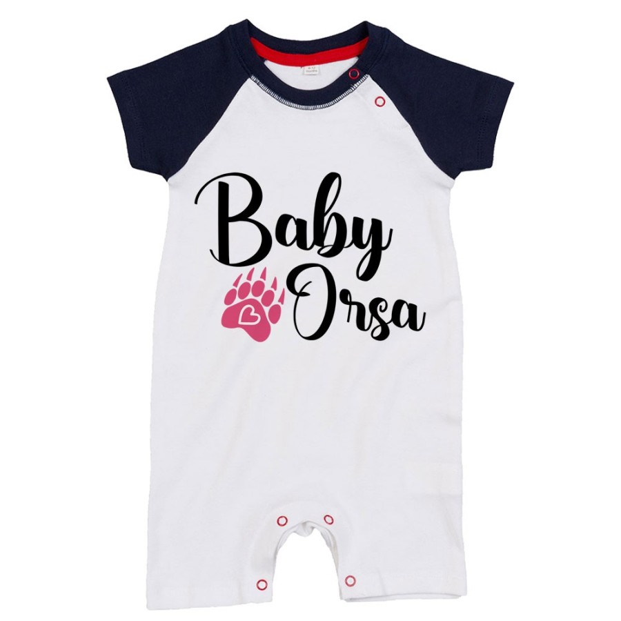 Pagliaccetto neonato baby orso baby orsa con impronta Per la famiglia