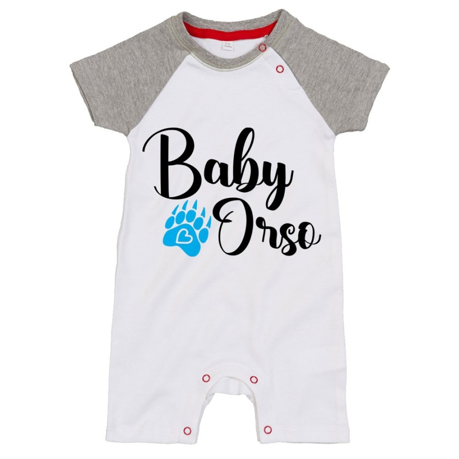 Pagliaccetto neonato baby orso baby orsa con impronta Per la famiglia