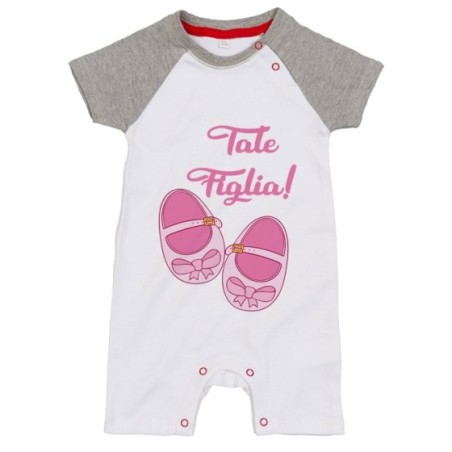 Pagliaccetto neonata tale figlia con scarpine di danza