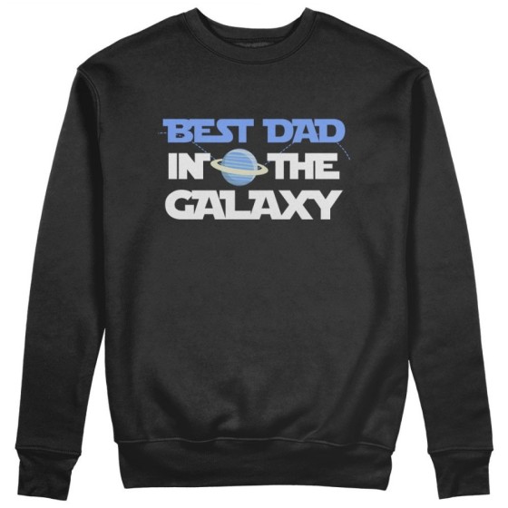 Felpa uomo best dad in the galaxy Per il papà