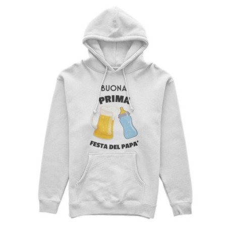 Felpa uomo buona prima festa del papà birra e latte Per il papà
