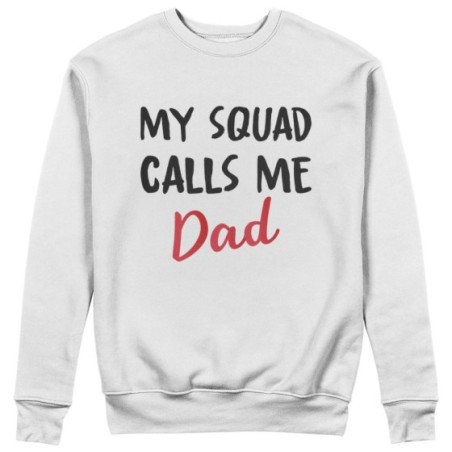 Felpa uomo my squad calls me dad