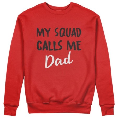 Felpa uomo my squad calls me dad Per il papà