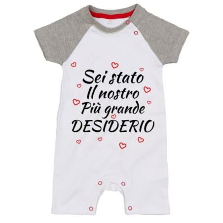 Pagliaccetto neonato sei stato il nostro più grande desiderio Per la famiglia