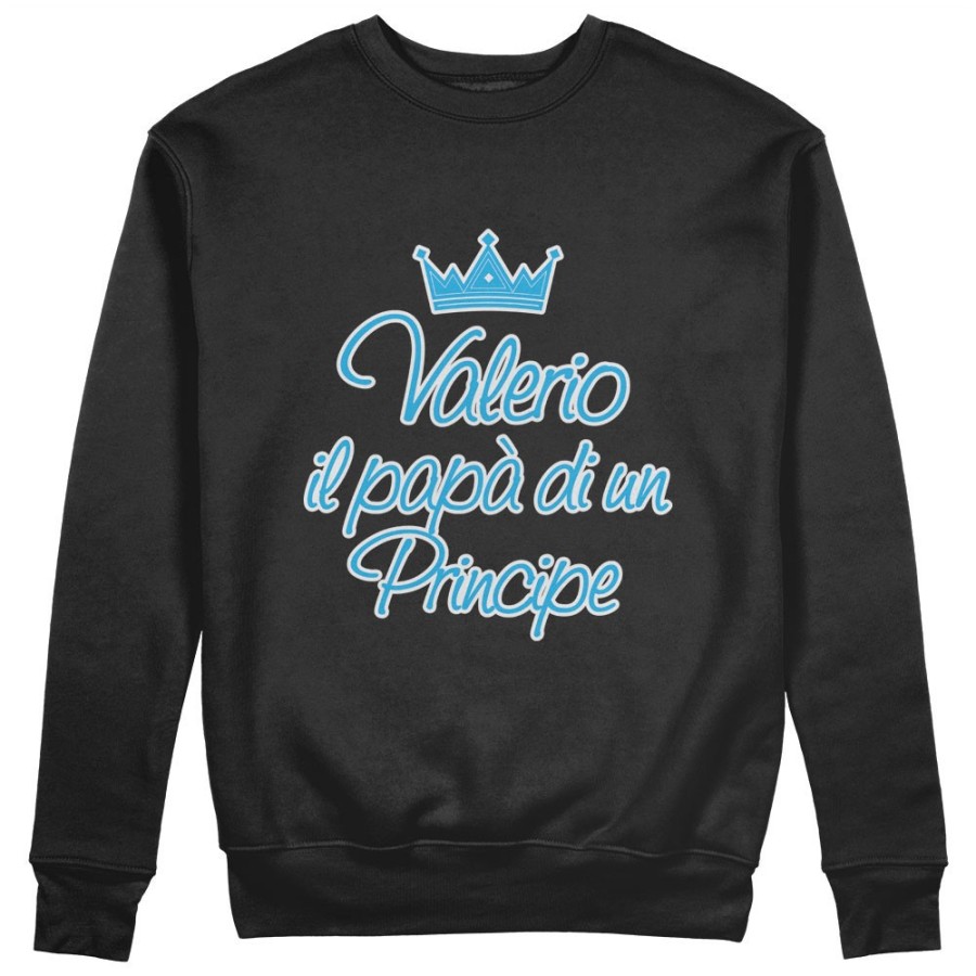 Felpa uomo personalizzata con nome il papà di un principe e di una principessa Per il papà