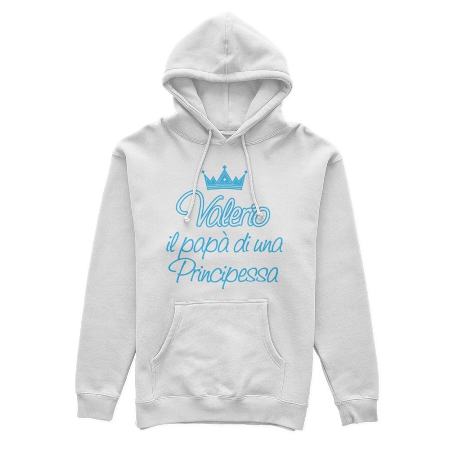 Felpa uomo personalizzata con nome il papà di un principe e di una principessa Per il papà