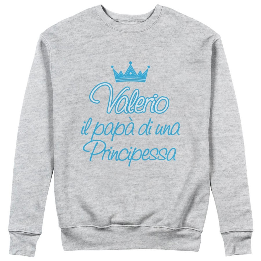 Felpa uomo personalizzata con nome il papà di un principe e di una principessa Per il papà