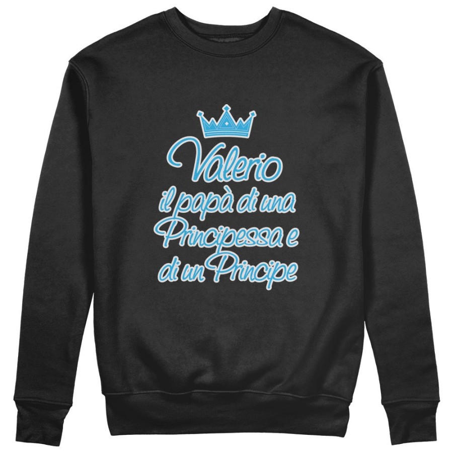 Felpa uomo personalizzata con nome il papà di un principe e di una principessa Per il papà