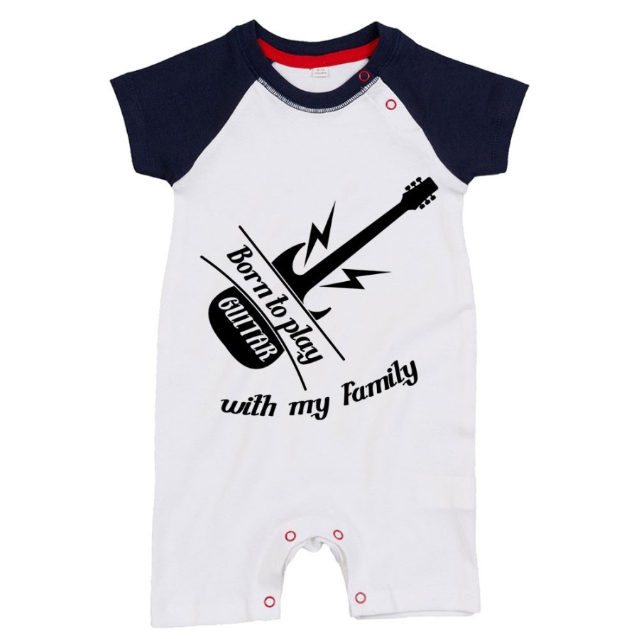 Pagliaccetto neonato born to play guitar with my family Per la famiglia