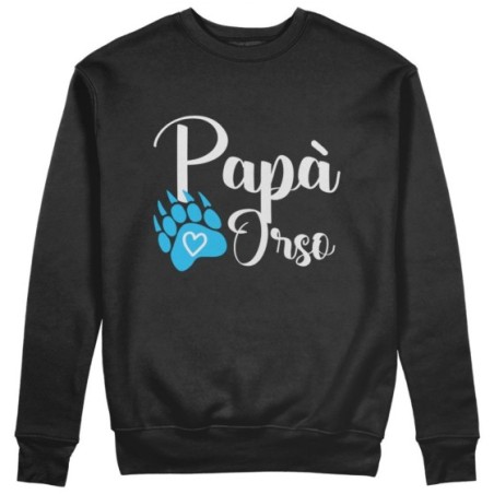 Felpa uomo papà zampa orso