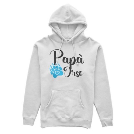 Felpa uomo papà zampa orso Per il papà