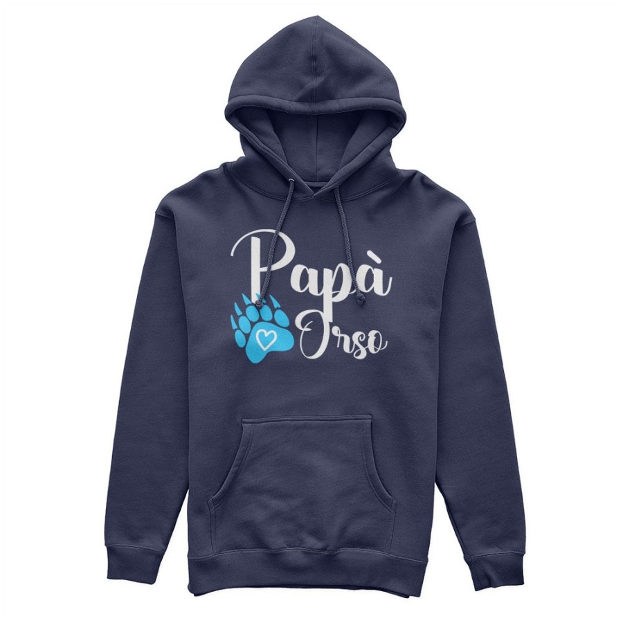 Felpa uomo papà zampa orso Per il papà