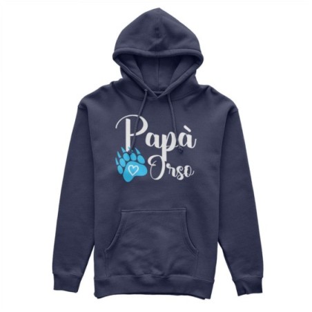 Felpa uomo papà zampa orso Per il papà