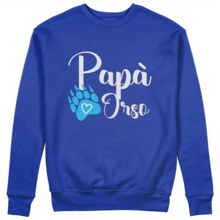 Felpa uomo papà zampa orso Per il papà
