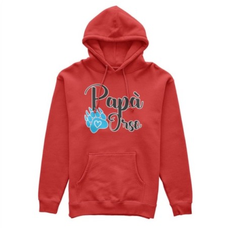 Felpa uomo papà zampa orso Per il papà