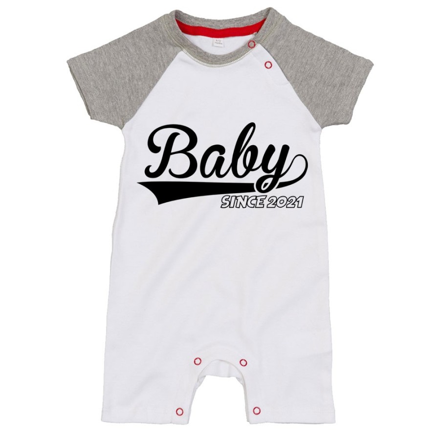 Pagliaccetto neonato personalizzato con anno baby since Per la famiglia