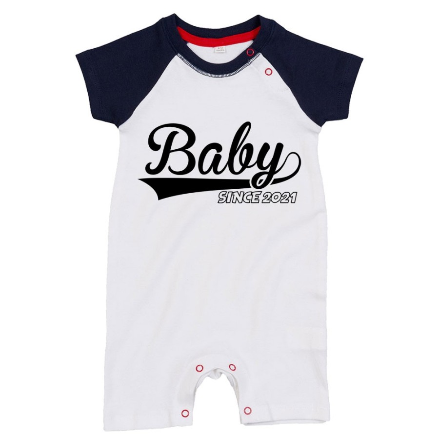 Pagliaccetto neonato personalizzato con anno baby since Per la famiglia