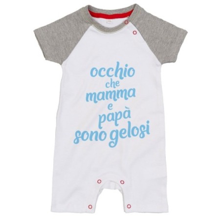 Pagliaccetto neonato occhio che mamma e papà sono gelosi Per la famiglia