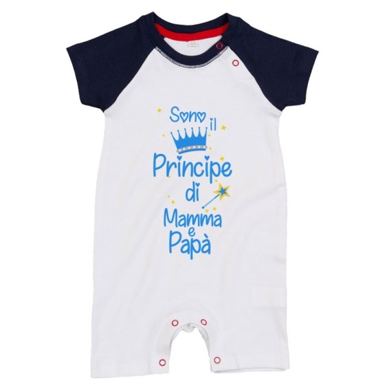 Pagliaccetto neonato sono la principessa il principe di mamma e papà Per la famiglia