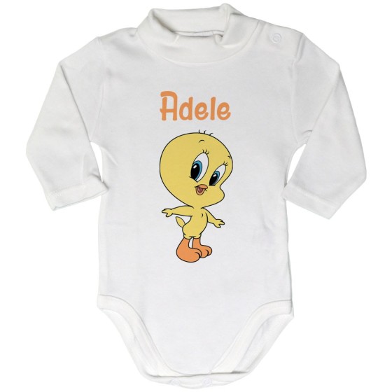 Body lupetto neonata personalizzato con nome baby titti Cartoon