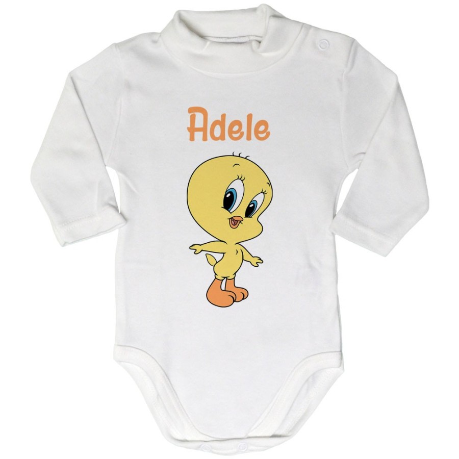Body lupetto neonata personalizzato con nome baby titti Cartoon