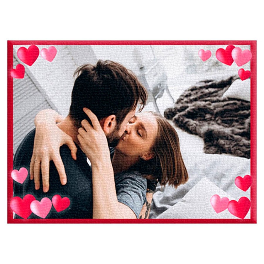 Quadro in tela personalizzato con foto cornice love Love