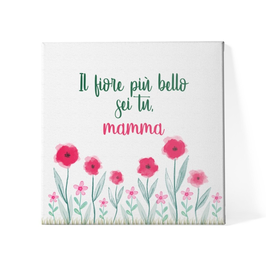 Quadro in tela il fiore più bello sei tu mamma Per la mamma