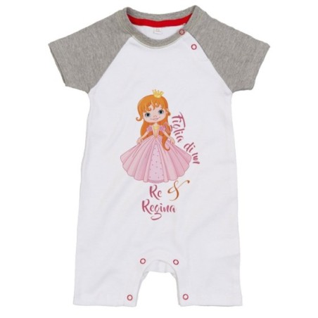 Pagliaccetto neonata figlia di un re e regina royal