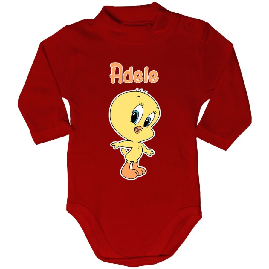 Body lupetto neonata personalizzato con nome baby titti Cartoon