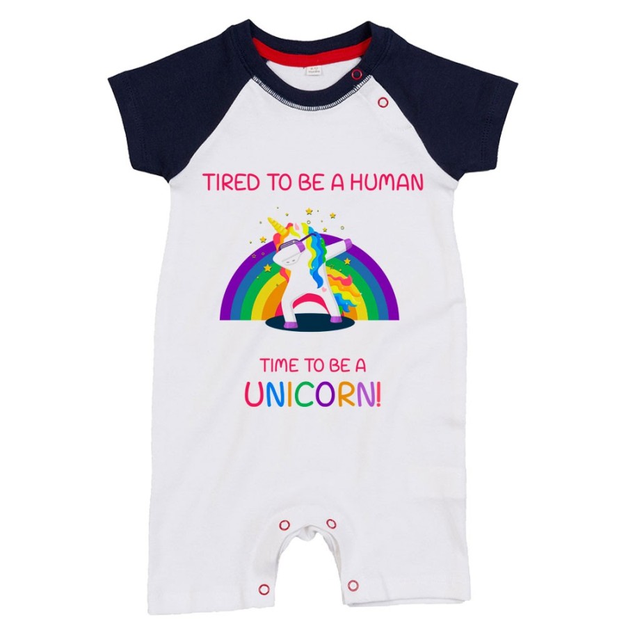 Pagliaccetto neonato tired to be a human time to be a unicorn Unicorni