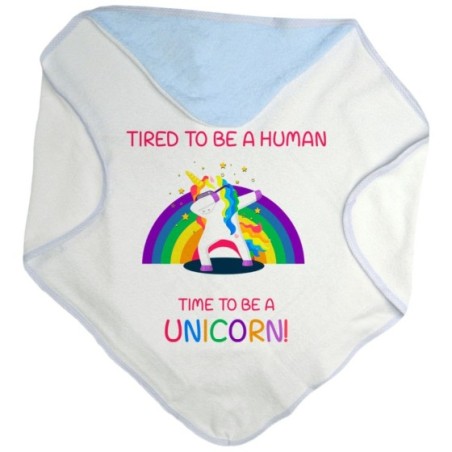 Accappatoio neonato tired to be a human time to be a unicorn