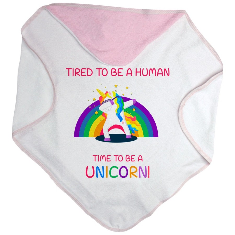 Accappatoio neonato tired to be a human time to be a unicorn Unicorni