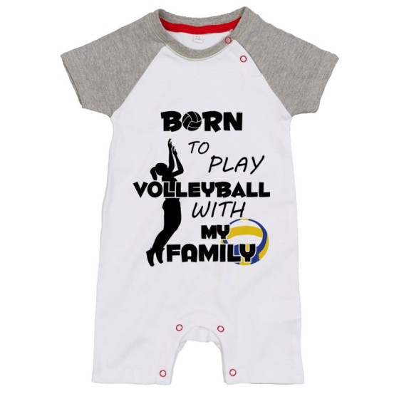 Pagliaccetto neonato born to play volleyball with my family Per la famiglia