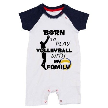 Pagliaccetto neonato born to play volleyball with my family Per la famiglia