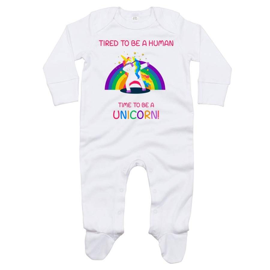 Tutina neonato tired to be a human time to be a unicorn Unicorni