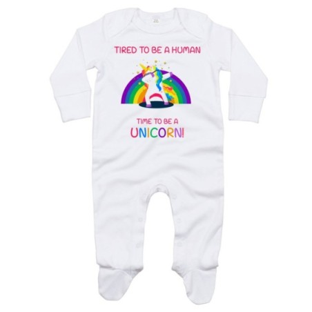 Tutina neonato tired to be a human time to be a unicorn