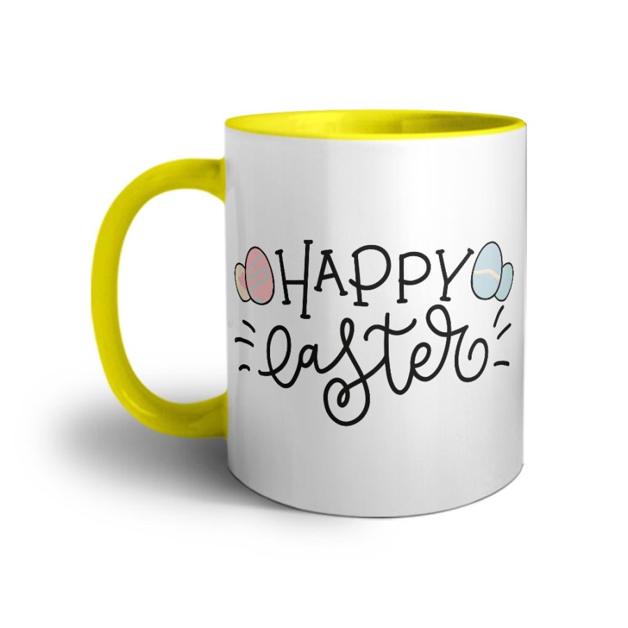 Tazza happy easter con uova colorate Pasqua