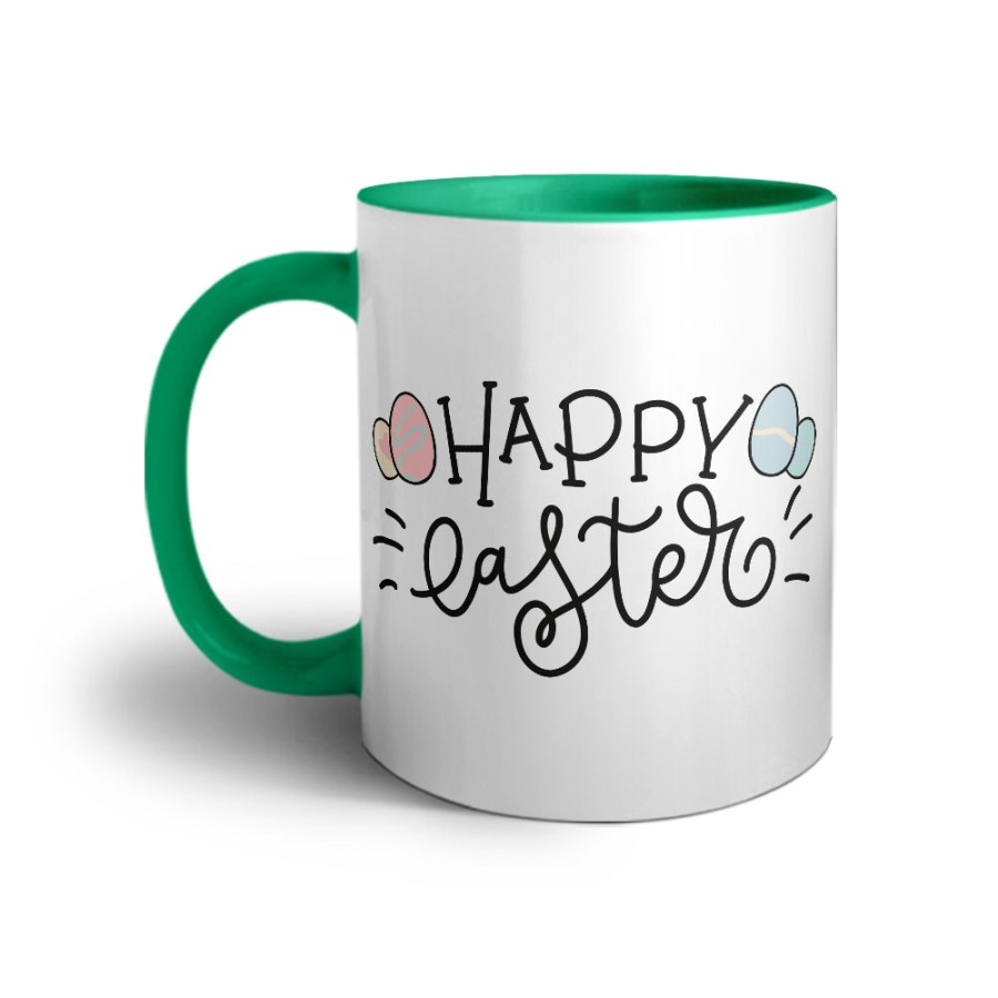 Tazza happy easter con uova colorate Pasqua
